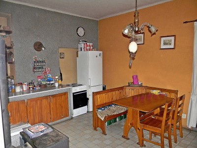 Prodej zemědělské usedlosti, byt 2+1 75 m2, stodola 180 m2, celková plocha pozemku 3430 m2,  Řisuty u Slaného