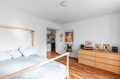 Prodej bytu 1+kk s velkou terasou (35 m2), Doudlebská, Praha 4 - Nusle