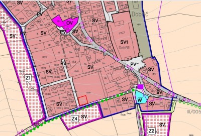 Prodej stavebního pozemku 820m2, Dobříč, okr. Praha-západ