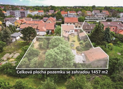 Rodinný dům 3+1, pozemek 1457 m2, Unhošť - Berounská ulice
