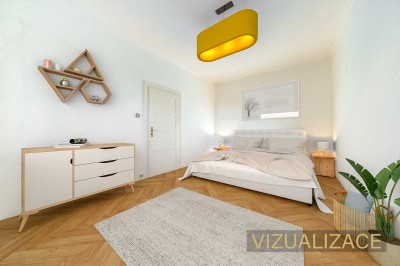 Byt 2KK 52m2, Praha - Strašnice, Solidarita, Limuzská, 2 patro, sklep, sdílená zahrada