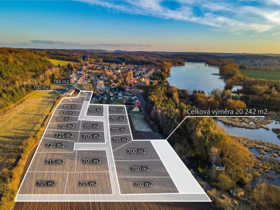 Prodej investičních stavebních pozemků 20 242 m2, Srby u Tuchlovic, okr. Kladno