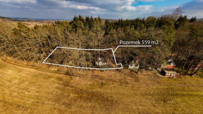Prodej chaty 2+kk s lodžií 47 m2, obec Svinětice