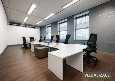 Pronájem kancelářských prostor, 449m2, Kladno ul. Huťská